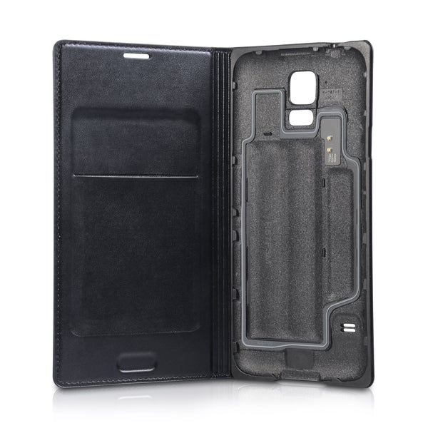 Official Samsung Galaxy S5 Flip Wallet Cover - Black
