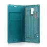 Official Samsung Galaxy S5 Flip Wallet Cover - Blue Topaz