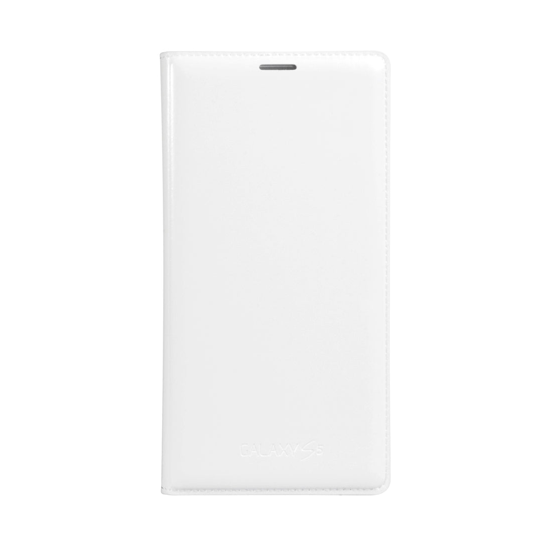 Official Samsung Galaxy S5 Flip Wallet Cover - White