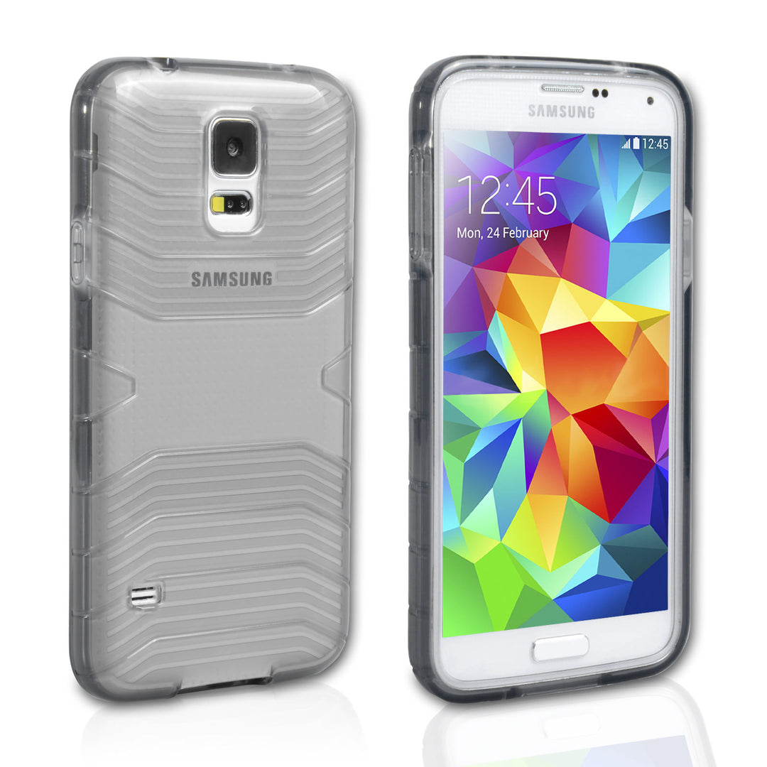 Official Samsung Galaxy S5 Protective Cover Plus Dark - Gray