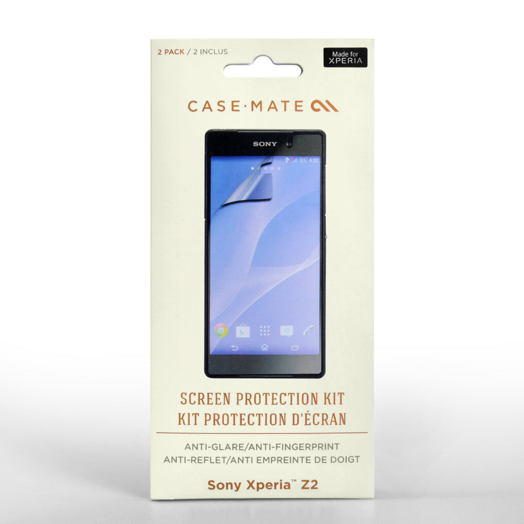 Case Mate Screen Protector Two Pack for Sony Xperia Z2