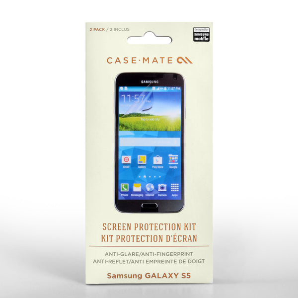 Case Mate Samsung Galaxy S5 Screen Protectors - 2 Pack