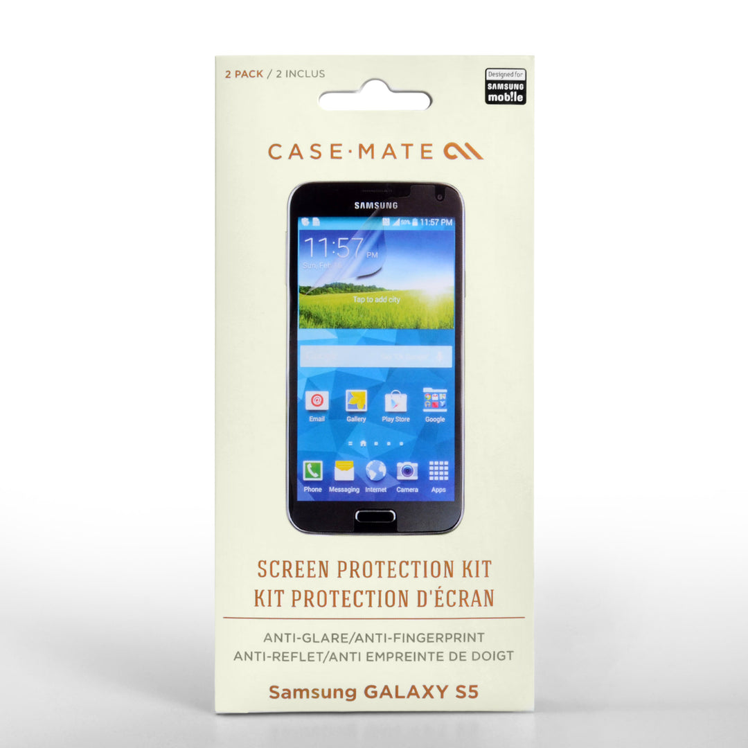 Case Mate Samsung Galaxy S5 Screen Protectors - 2 Pack
