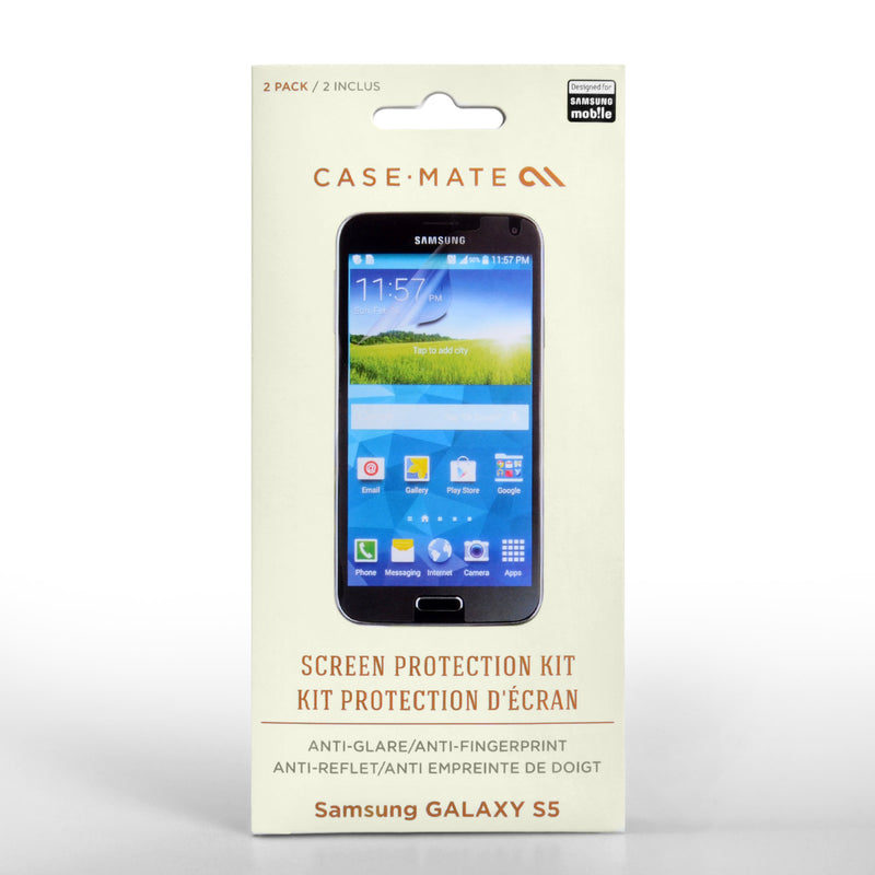 Case Mate Samsung Galaxy S5 Screen Protectors - 2 Pack