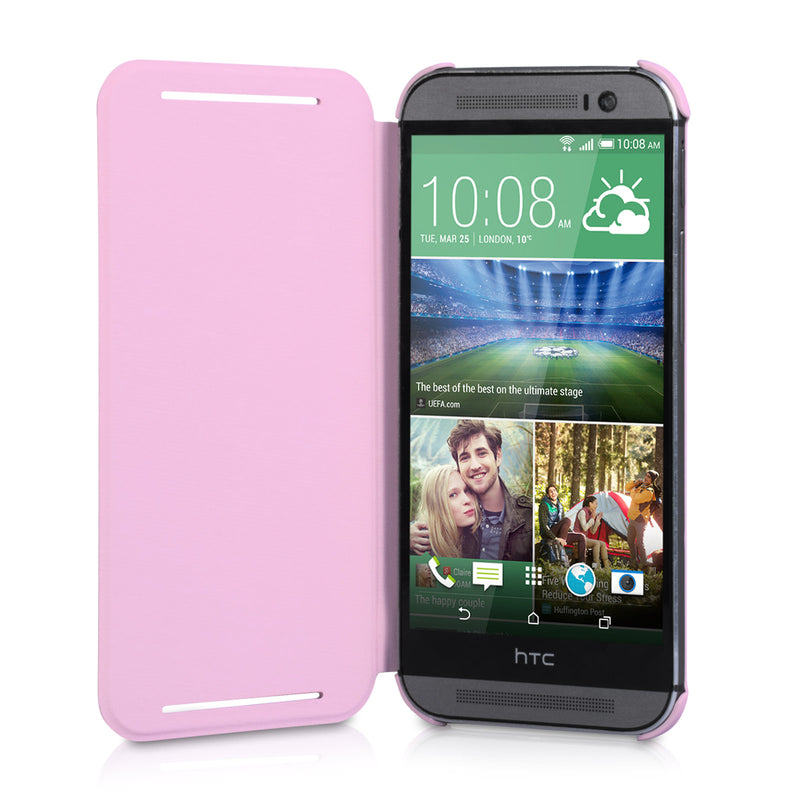 Official HTC One M8 Flip Case - Pink