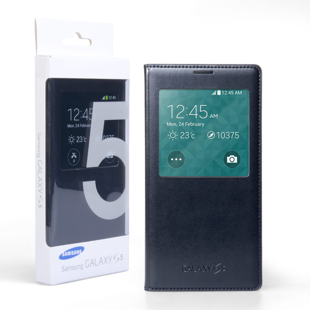 Official Samsung Galaxy S5 S View Cover Blue / Black