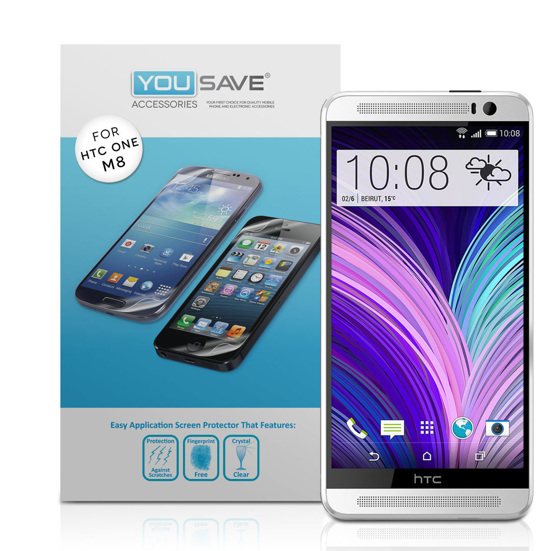 YouSave Accessories HTC One M8 Screen Protectors x3