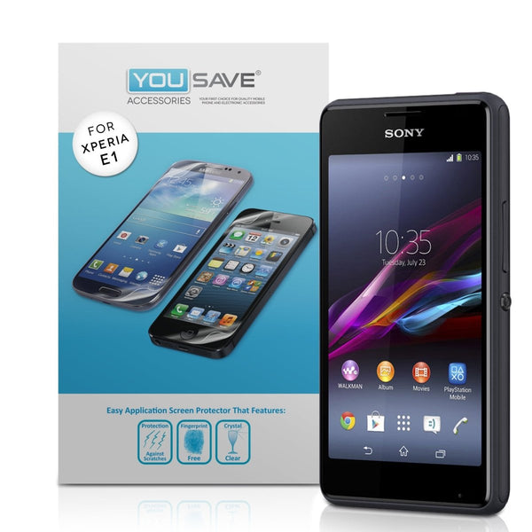 Yousave Accessories Sony Xperia E1 Screen Protectors X3 - Mobile Madhouse