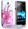 Yousave Accessories Sony Xperia Miro Floral Bee Silicone Gel Case
