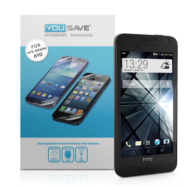 YouSave Accessories HTC Desire 610 Screen Protectors x3