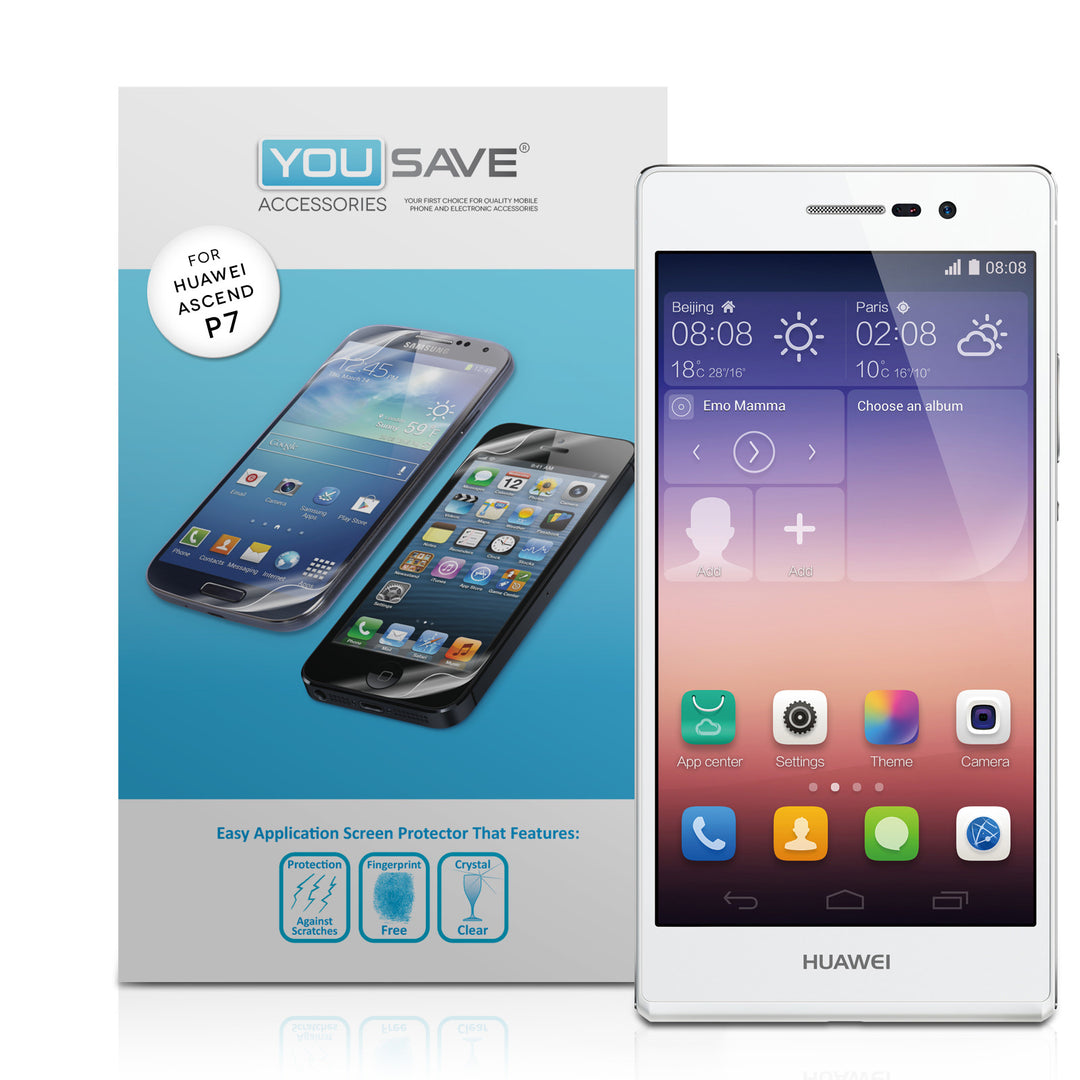 YouSave Accessories Huawei Ascend P7 Screen Protectors x5