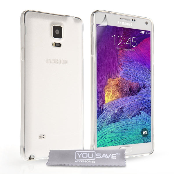 Yousave Accessories Samsung Galaxy Note 4 0.6mm Gel Case - Clear - Mobile Madhouse