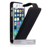 YouSave Accessories iPhone 5 / 5S Leather Effect Flip Case - Black