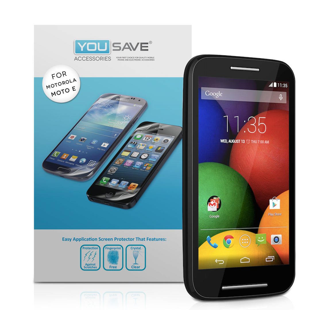 YouSave Accessories Motorola Moto E Screen Protectors x3