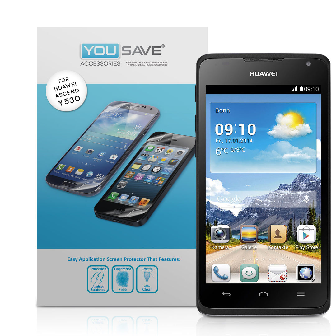 YouSave Accessories Huawei Ascend Y530 Screen Protectors x3