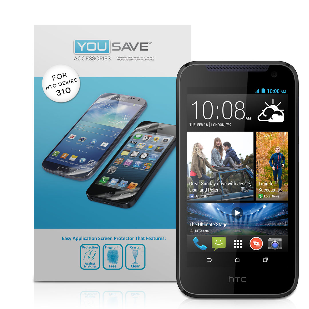 YouSave Accessories HTC Desire 310 Screen Protectors x5