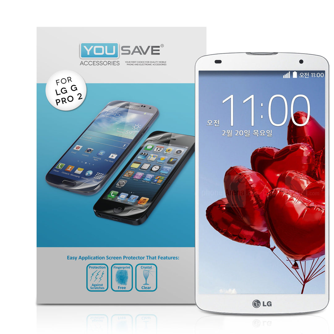 YouSave Accessories LG G Pro 2 Screen Protectors x3
