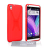 Yousave Accessories HTC Desire 816 Silicone Gel X-Line Case - Red
