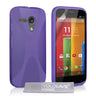 Yousave Accessories Motorola Moto G Silicone Gel X-Line Case - Purple