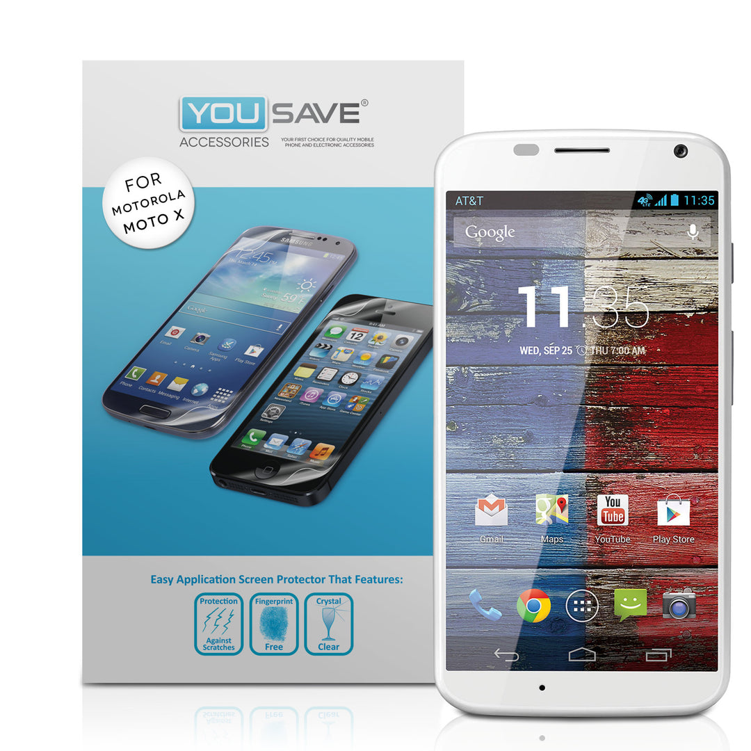 YouSave Accessories Motorola Moto X Screen Protectors x3