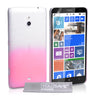 Nokia Lumia 1320 Raindrop Hard Case - Baby Pink-Clear