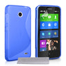 Caseflex Nokia X Silicone Gel S-Line Case - Blue