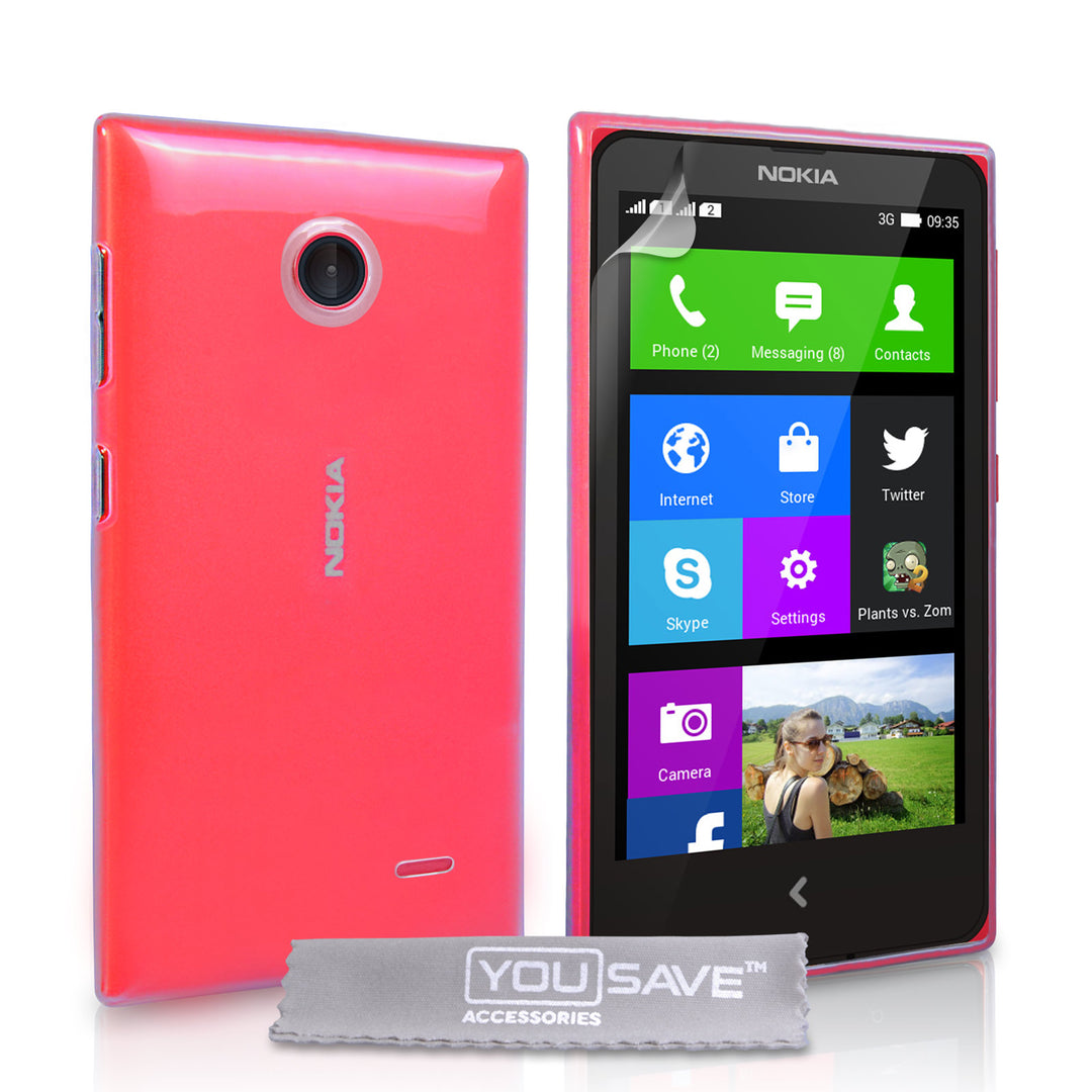 YouSave Accessories Nokia X Hard Case - Crystal Clear