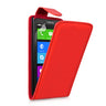 Yousave Accessories Nokia X Leather-Effect Flip Case - Red