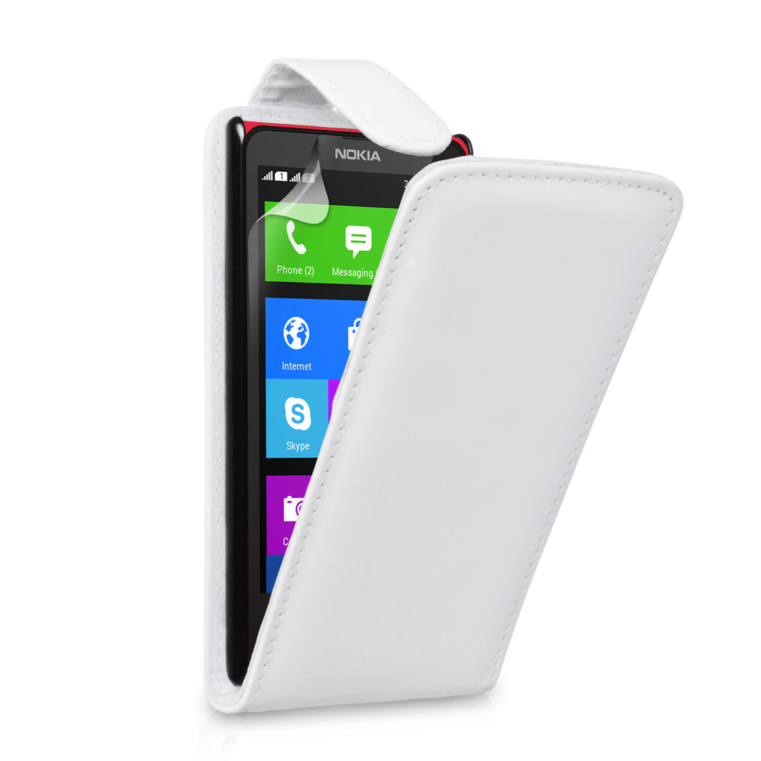 YouSave Accessories Nokia X Leather-Effect Flip Case - White