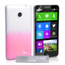 Yousave Accessories Nokia X Raindrop Hard Case - Baby Pink-Clear