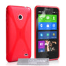 Yousave Accessories Nokia X Silicone Gel X-Line Case - Red