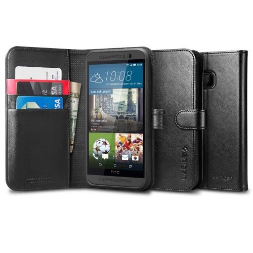 Spigen HTC M9 Wallet S - Black - Mobile Madhouse