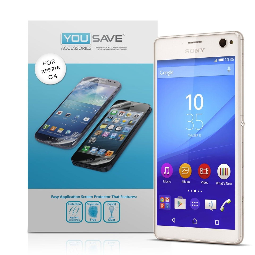 Yousave Sony Xperia C4 Screen Protectors - 3 Pack - Mobile Madhouse