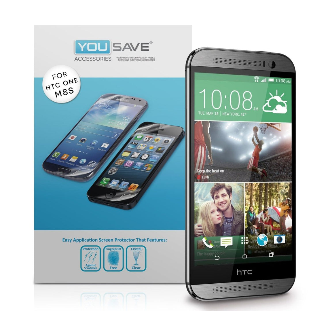 Yousave HTC One M8s Screen Protectors - 3 Pack - Mobile Madhouse