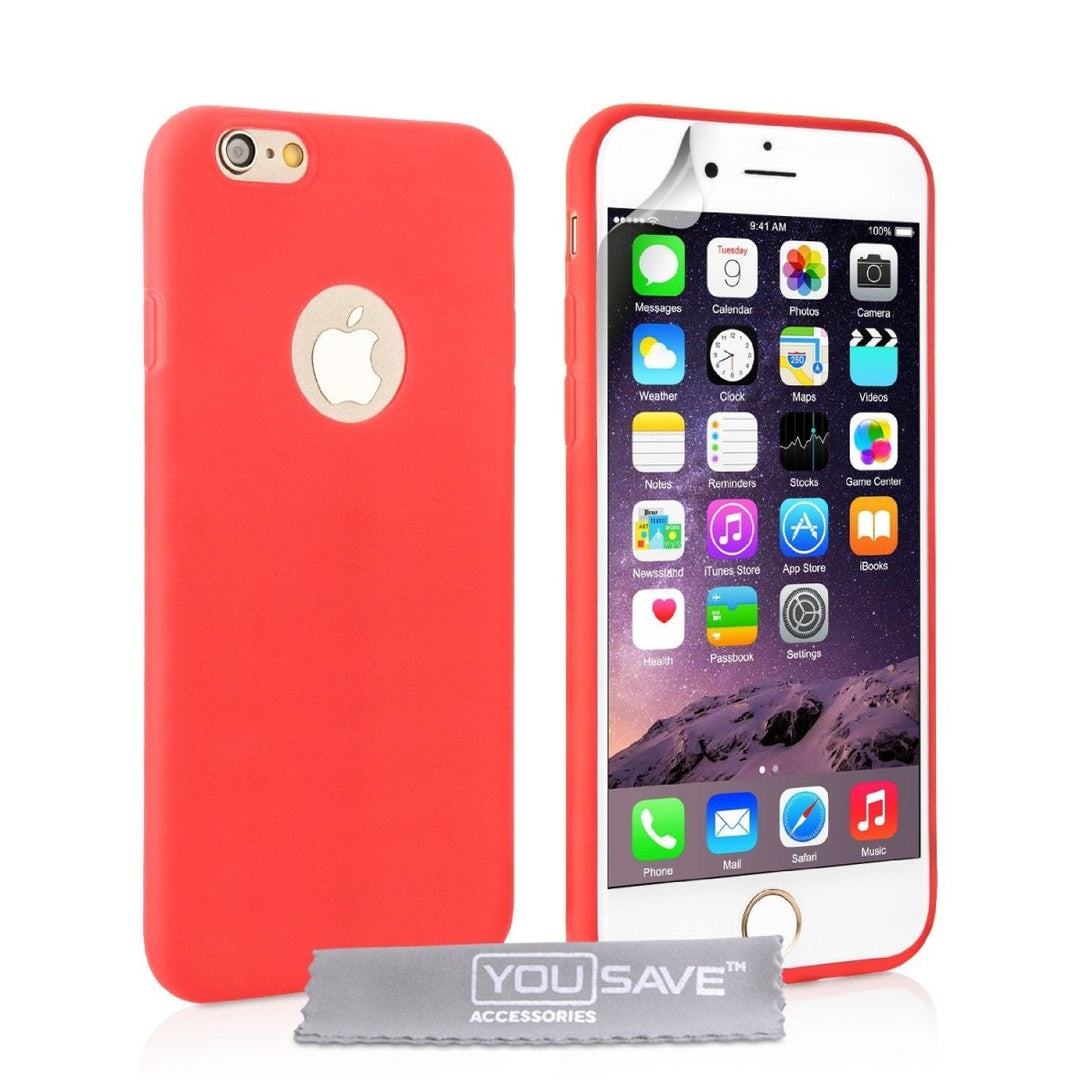 iPhone 6 Plus Ultra Thin Gel Case - Red - Mobile Madhouse