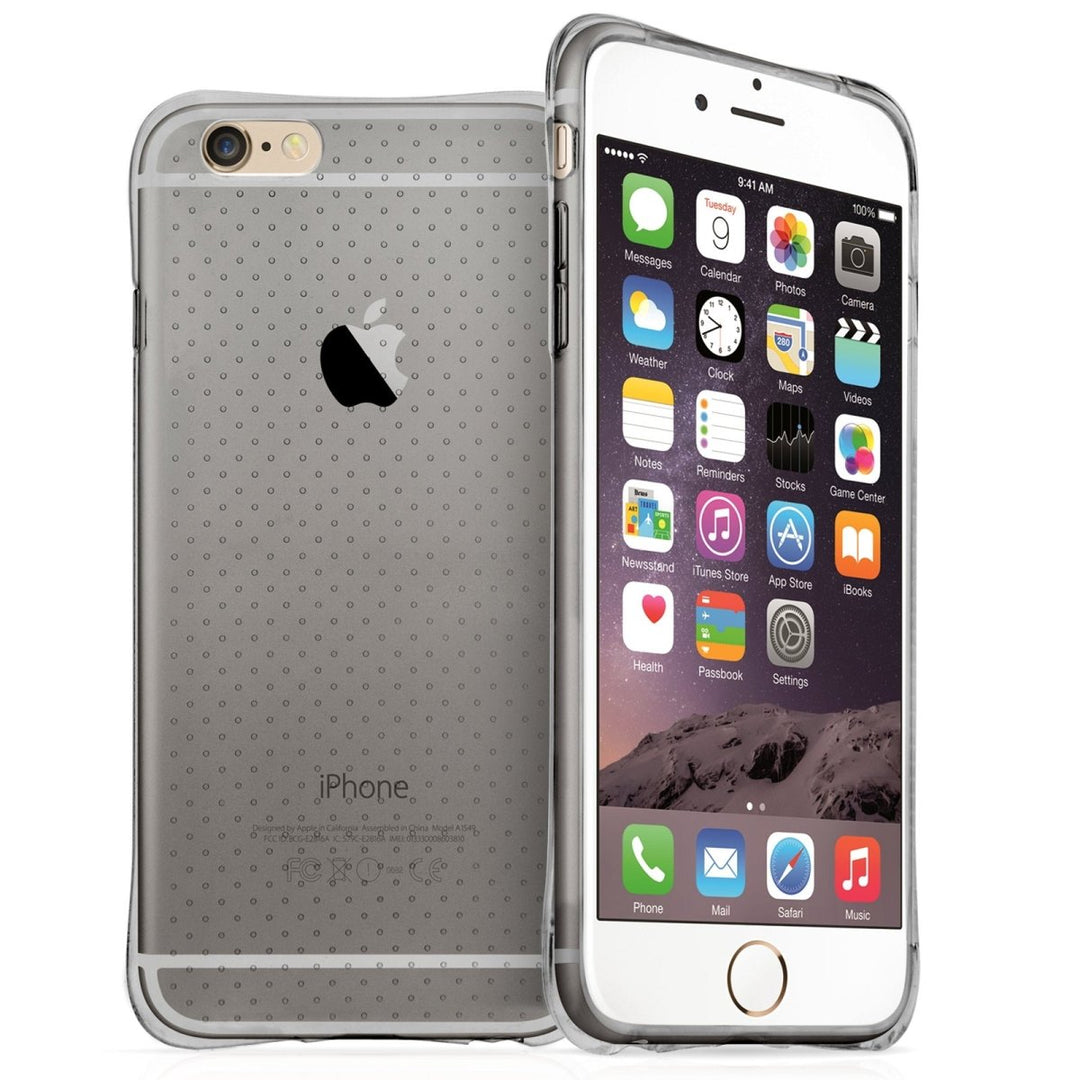 iPhone 6s Plus Air Cushion Gel - Smoke Black Case - Mobile Madhouse