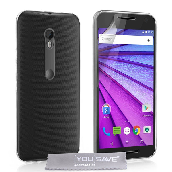 Motorola Moto G 3rd Gen Ultra - Thin 0.6mm Case - Clear - Mobile Madhouse
