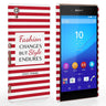 Sony Xperia Z3 Plus Chanel Fashion Changes Quote Case – Red