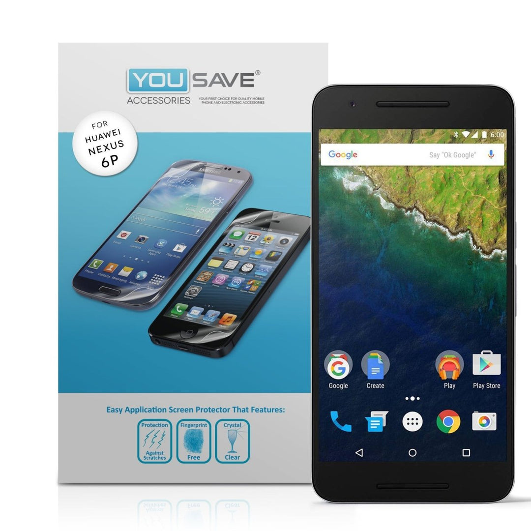 Yousave Huawei Nexus 6P Screen Protectors - 5 Pack - Mobile Madhouse