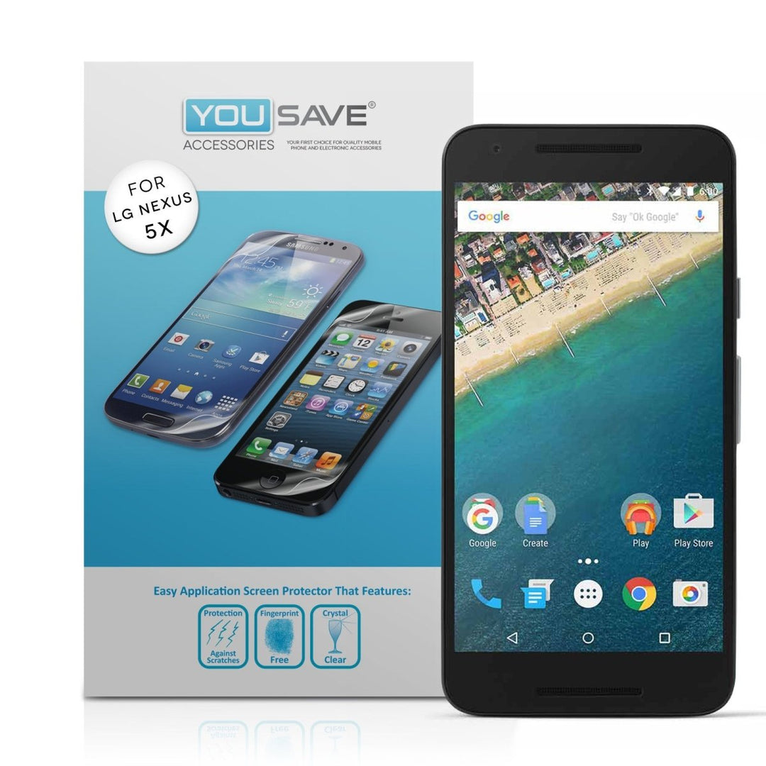 Yousave Accessories LG Nexus 5X Screen Protectors X5 - Mobile Madhouse