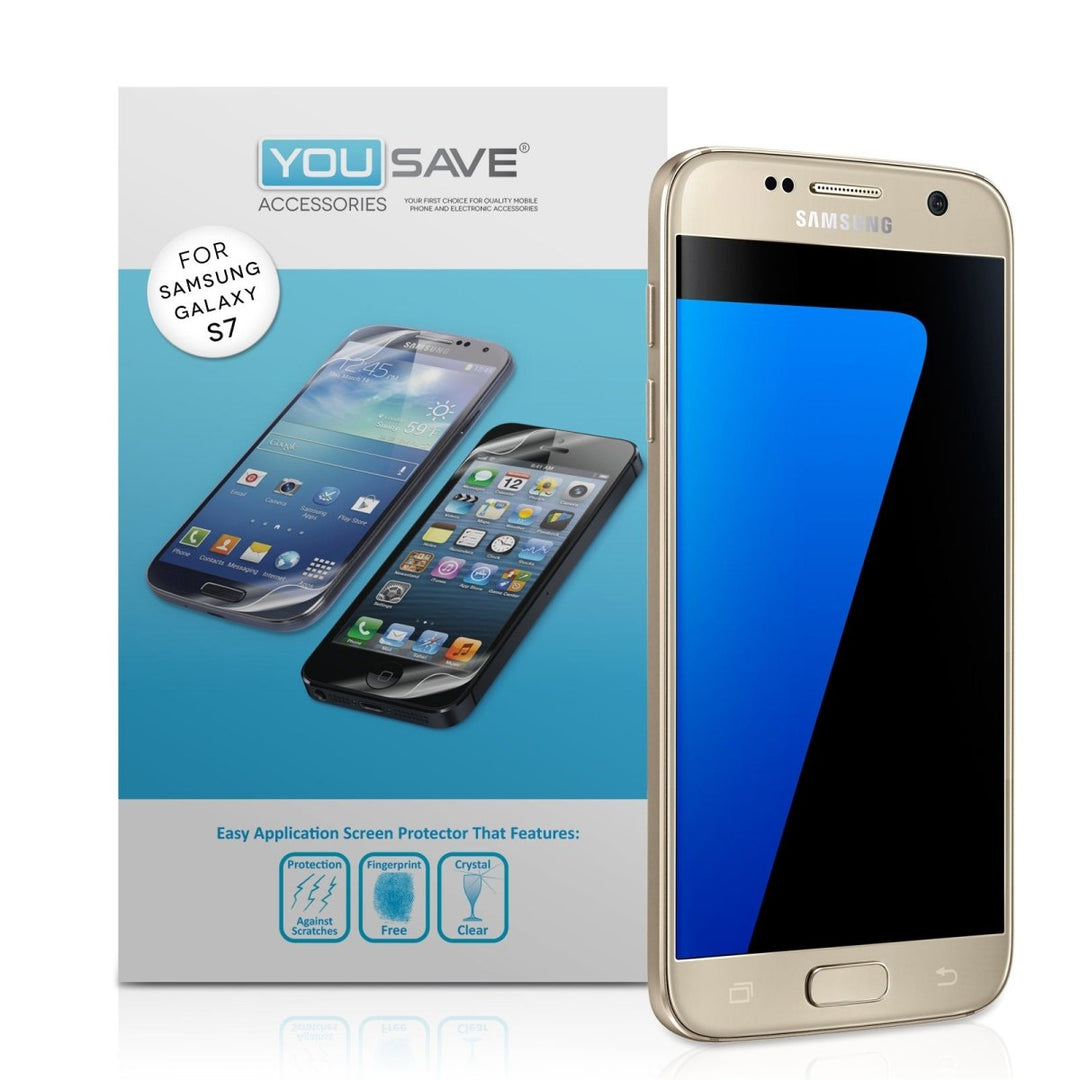 Yousave Accessories Samsung Galaxy S7 Screen Protectors X5 - Mobile Madhouse