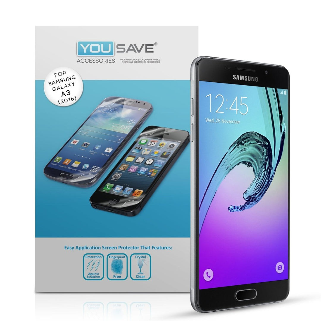 Yousave Samsung Galaxy A3 (2016) Screen Protectors - 5 Pack - Mobile Madhouse