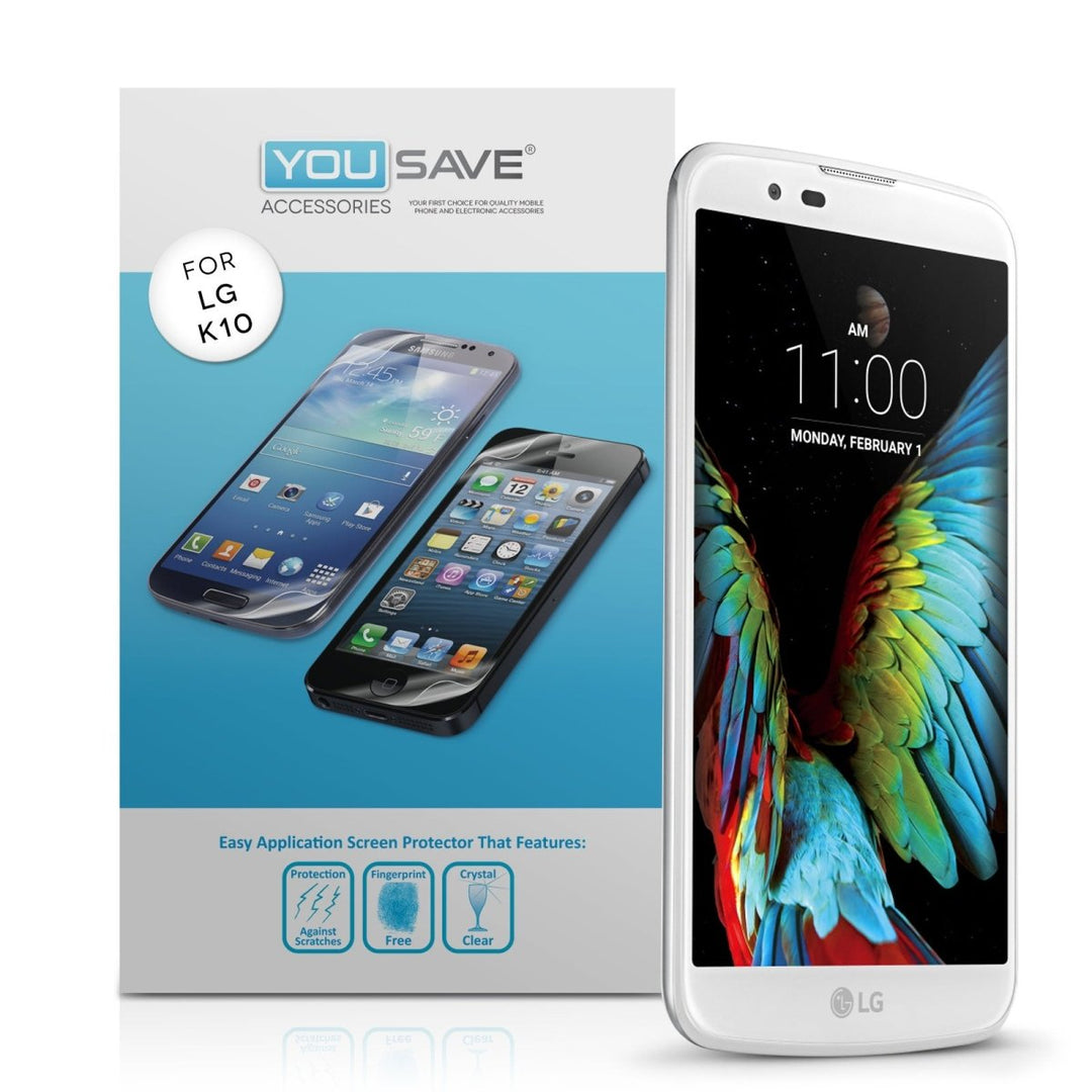 Yousave Accessories LG K10 Screen Protectors X5 - Mobile Madhouse