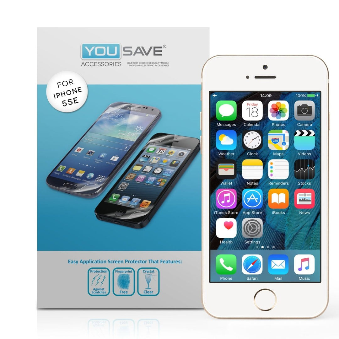 Yousave Accessories iPhone SE Screen Protectors - 5 Pack - Mobile Madhouse