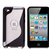 Caseflex Ipod Touch 4 S - Line Gel Case - Black - Mobile Madhouse