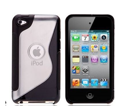 Caseflex Ipod Touch 4 S - Line Gel Case - Black - Mobile Madhouse