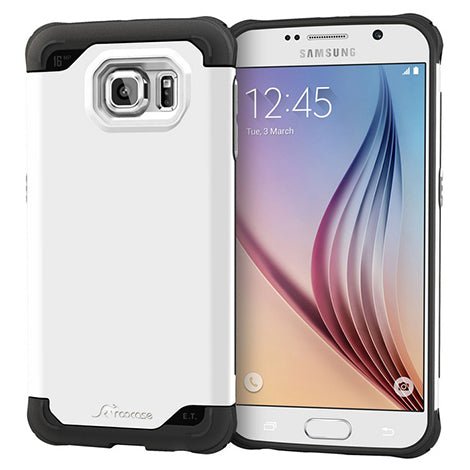 Roocase Samsung Galaxy S6 Exec Tough Hybrid Co - Mold Case - Grey - Mobile Madhouse