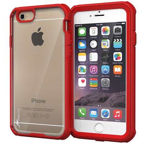 Roocase Iphone 6 And 6S Tough Case Full Body Cover - Red - Mobile Madhouse