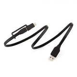 TYLT FLYP - DUO Reversible USB Charge And Sync Cable Lightning Lightning / USB 1 FT Length - Black - Mobile Madhouse