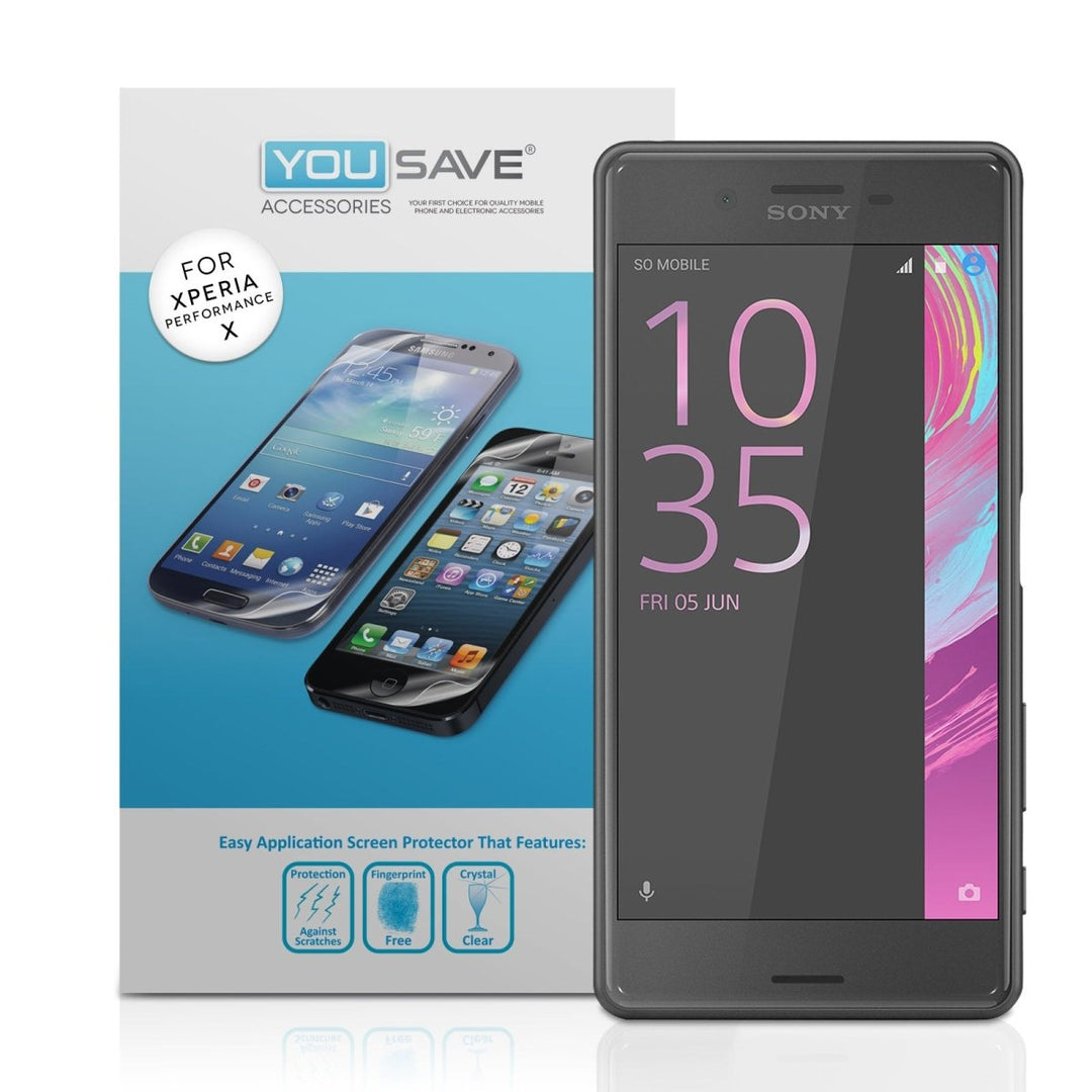 Yousave Sony Xperia X Performance Screen Protectors - 5 Pack - Mobile Madhouse